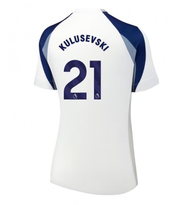 Tottenham Hotspur Dejan Kulusevski #21 Primera Equipación Mujer 2025-26 Manga Corta